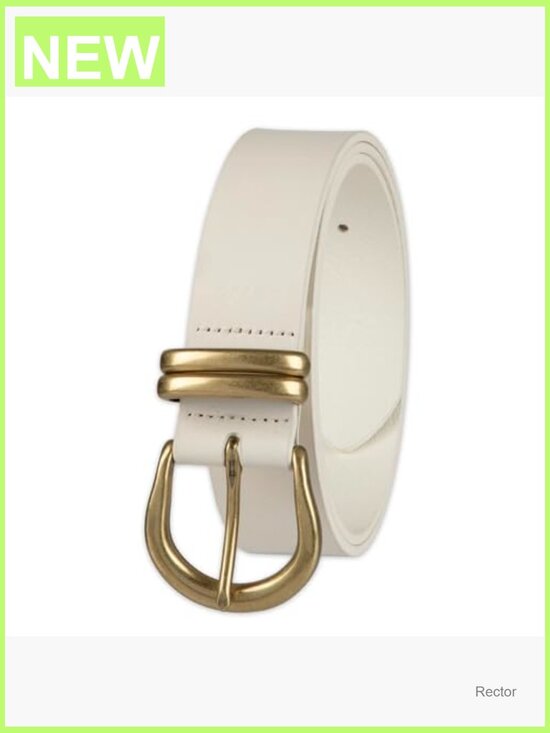 Genuine Leather Belt with Polished Buckle main image 7